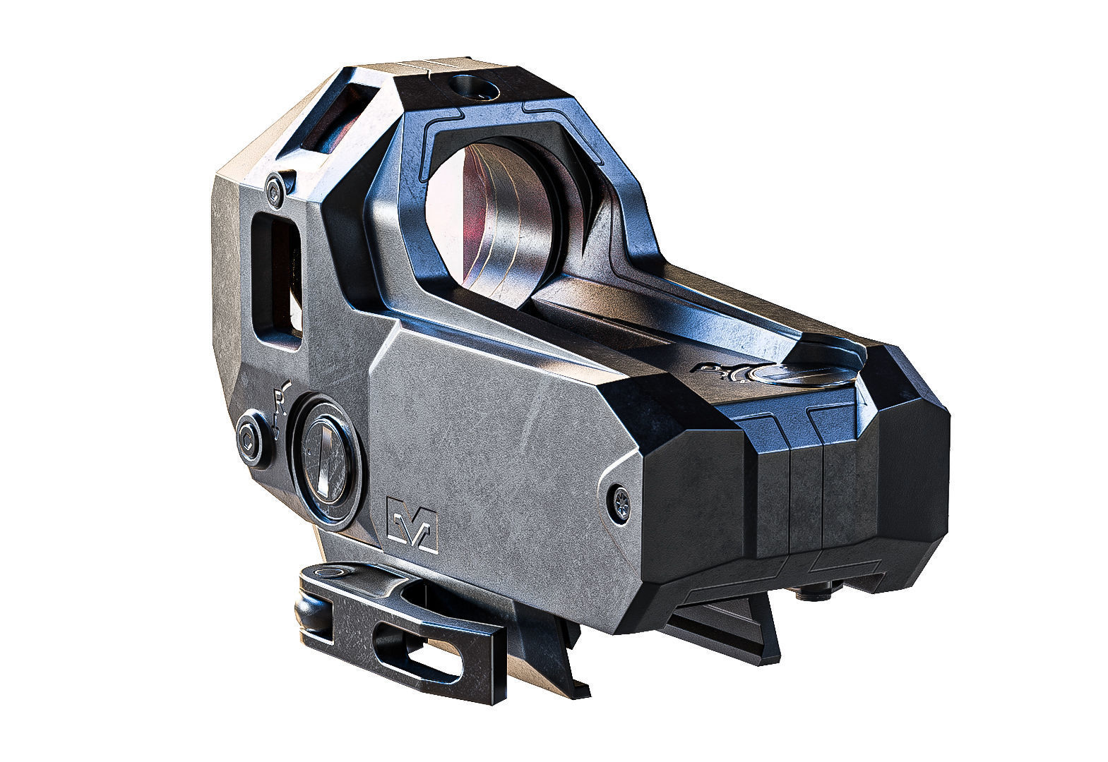 Mepro M22 Sight Lowpoly Scope Low-poly 3D model_2
