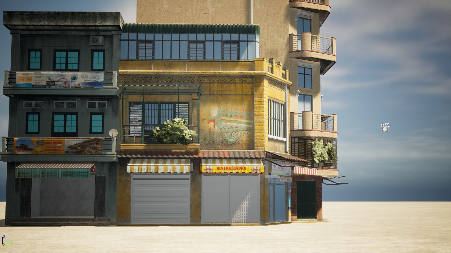 Hanoi Town House - O Quan Chuong - 5buldings 3D model_3