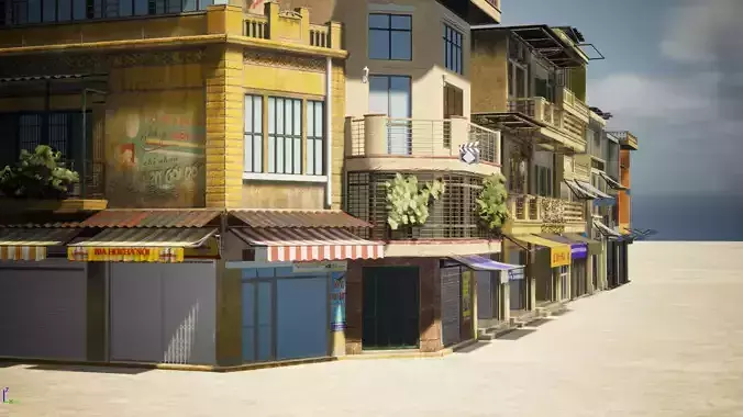 Hanoi Town House - O Quan Chuong - 5buldings 3D model
