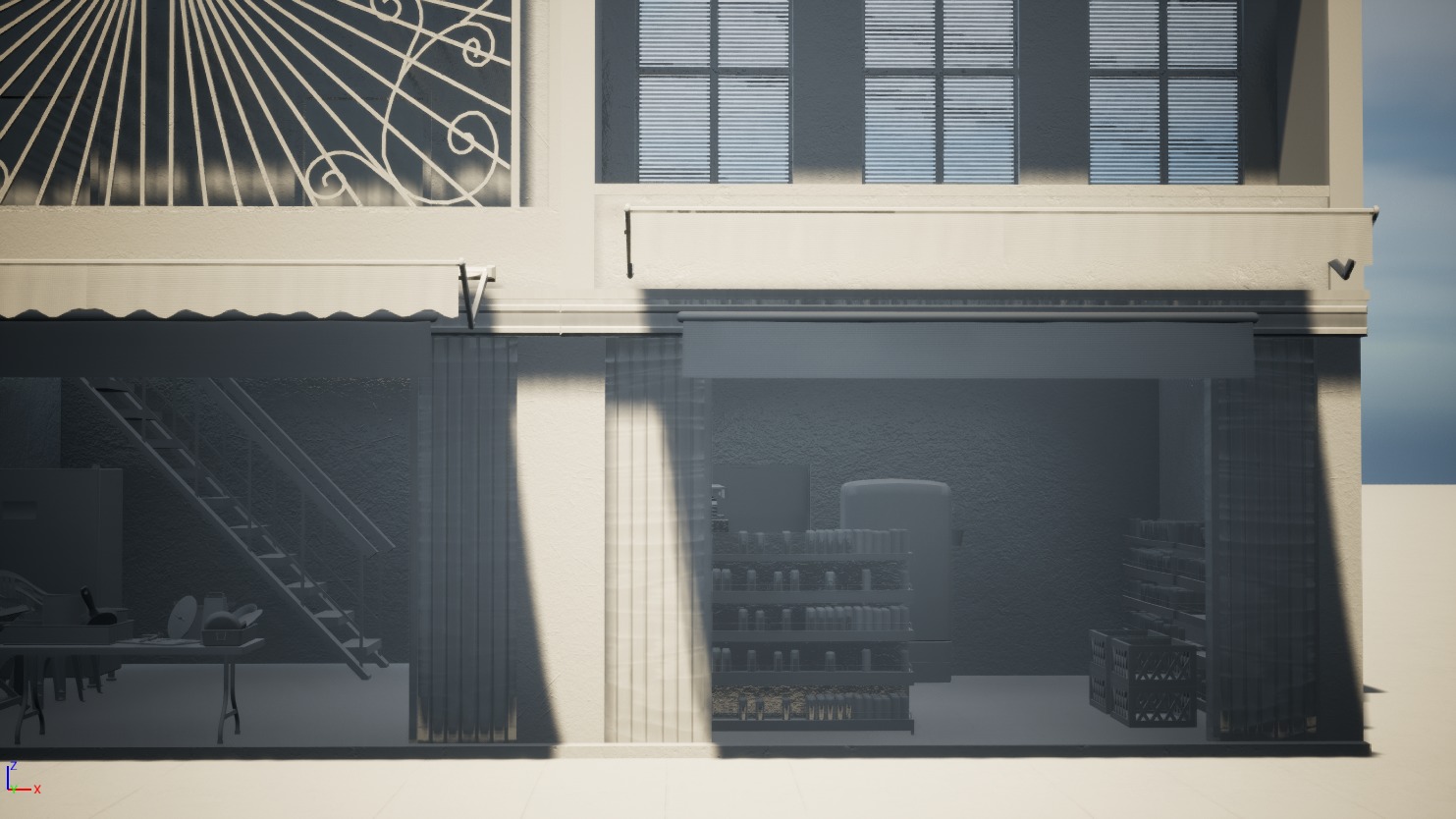 Hanoi Town House - O Quan Chuong - 5buldings 3D model_18