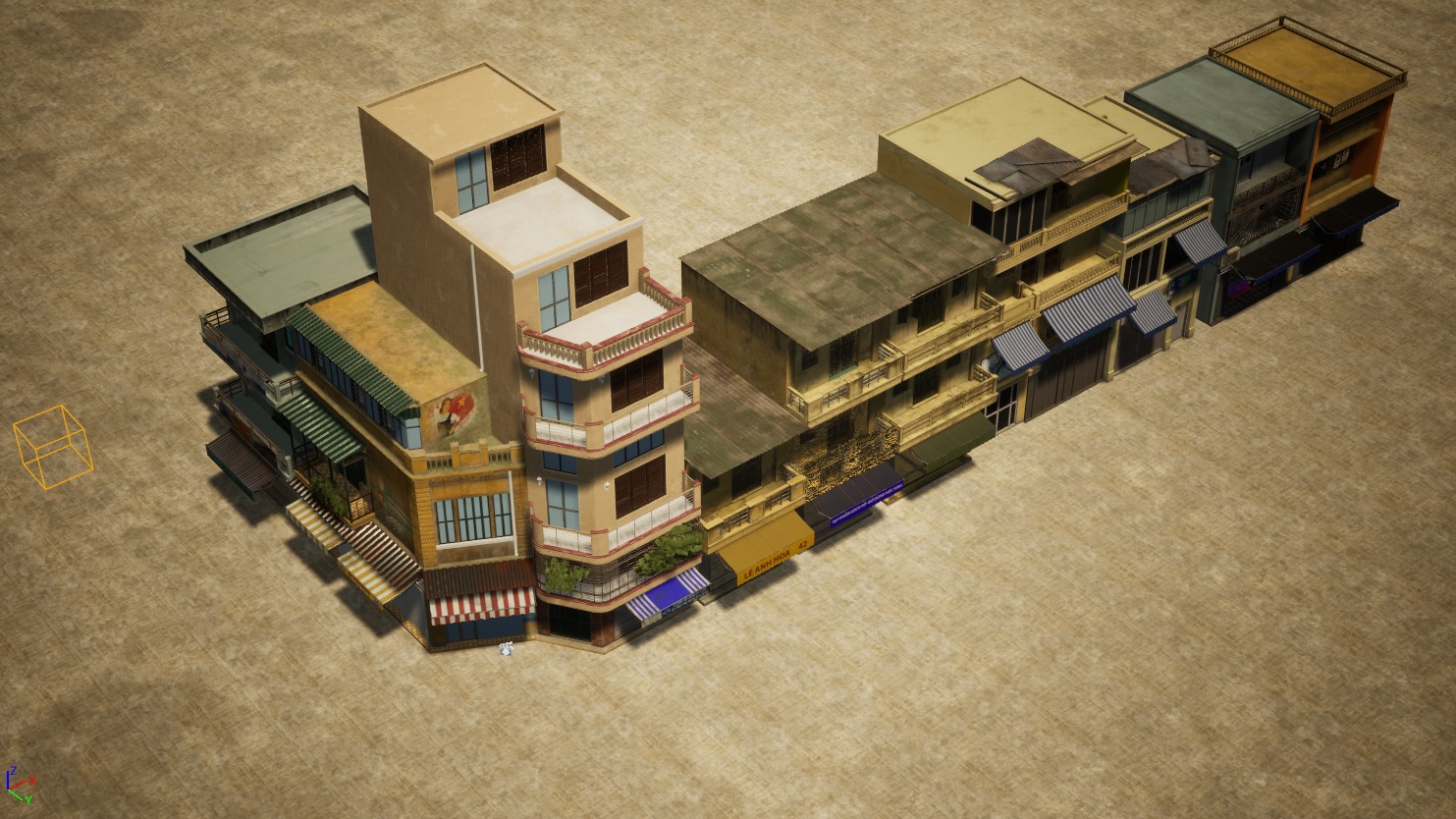 Hanoi Town House - O Quan Chuong - 5buldings 3D model_4