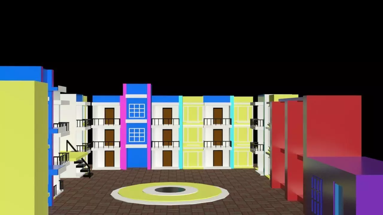 gokuldam society  3D model_0