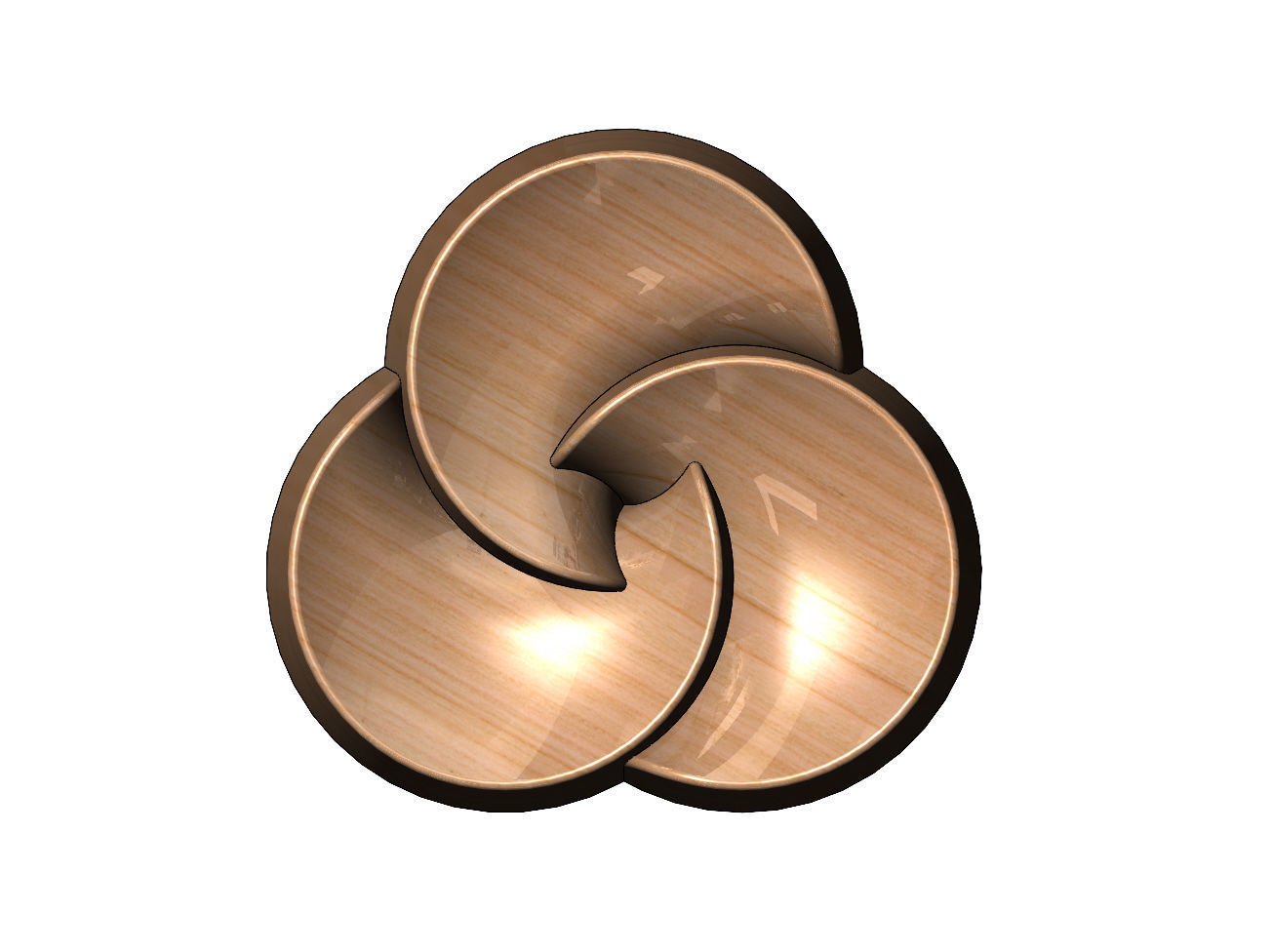 3 pedals rosette flower cake cupcake onlay relief 3D print model_11