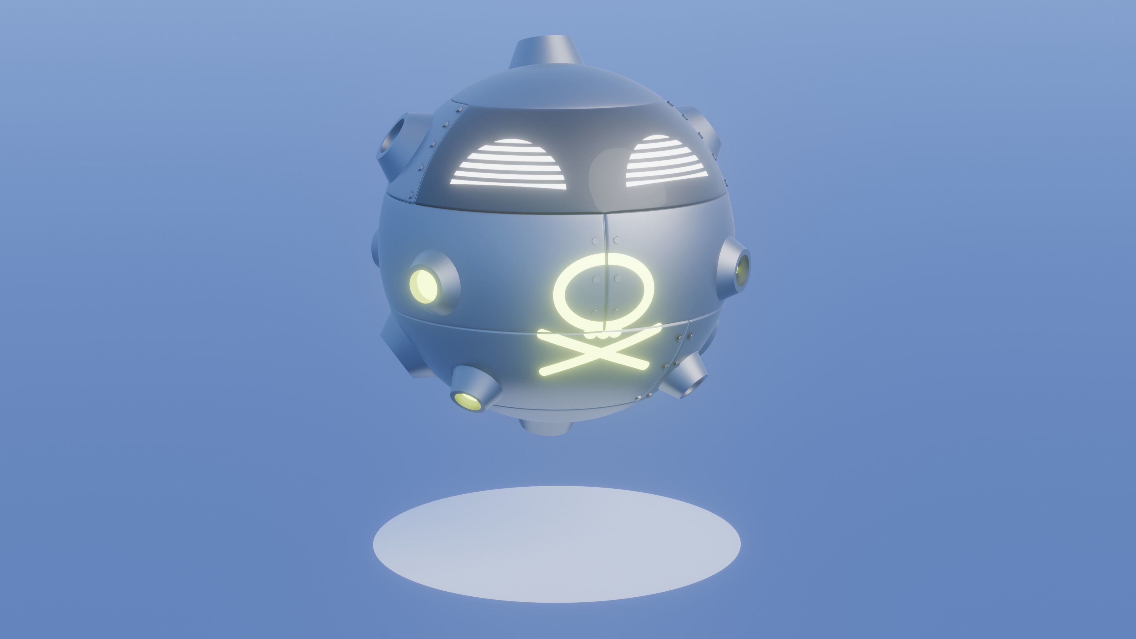 Iron Toxin - Robotic Future Paradox Koffing and Shiny 3D model_3