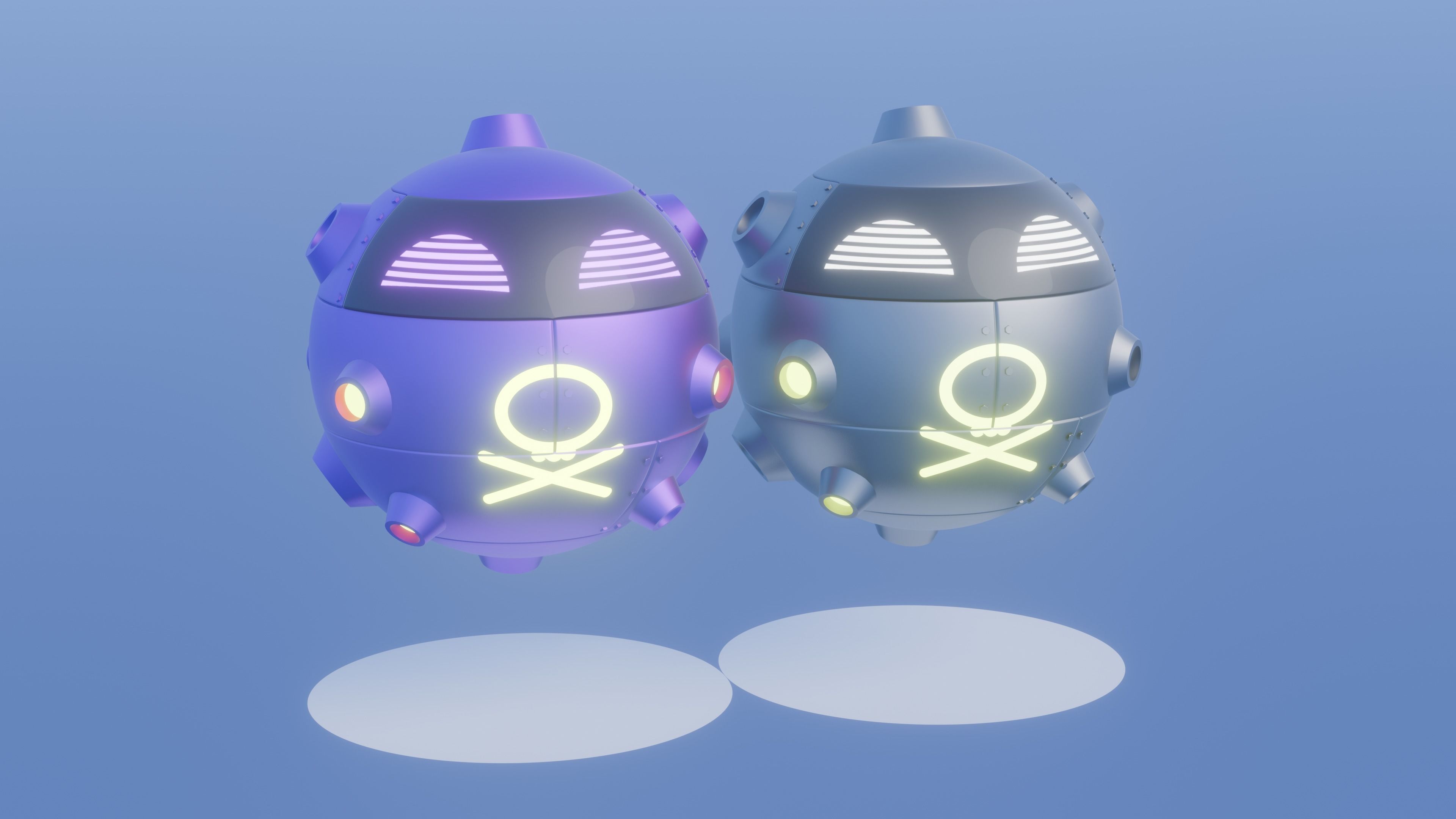 Iron Toxin - Robotic Future Paradox Koffing and Shiny 3D model_1