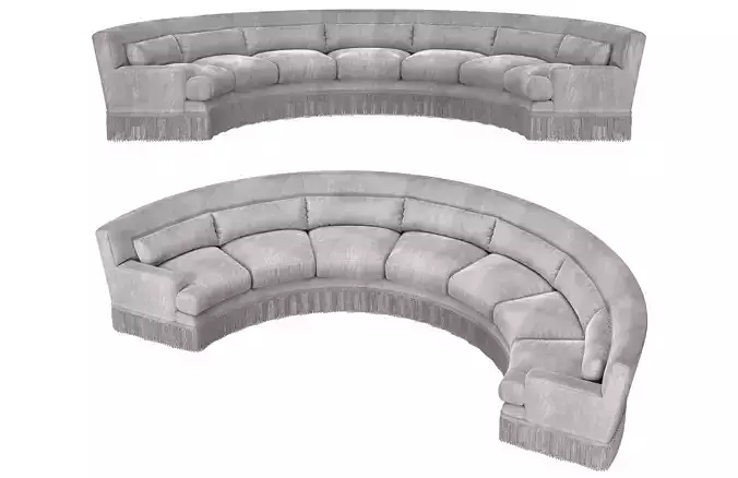 baker furniture yves U sofa