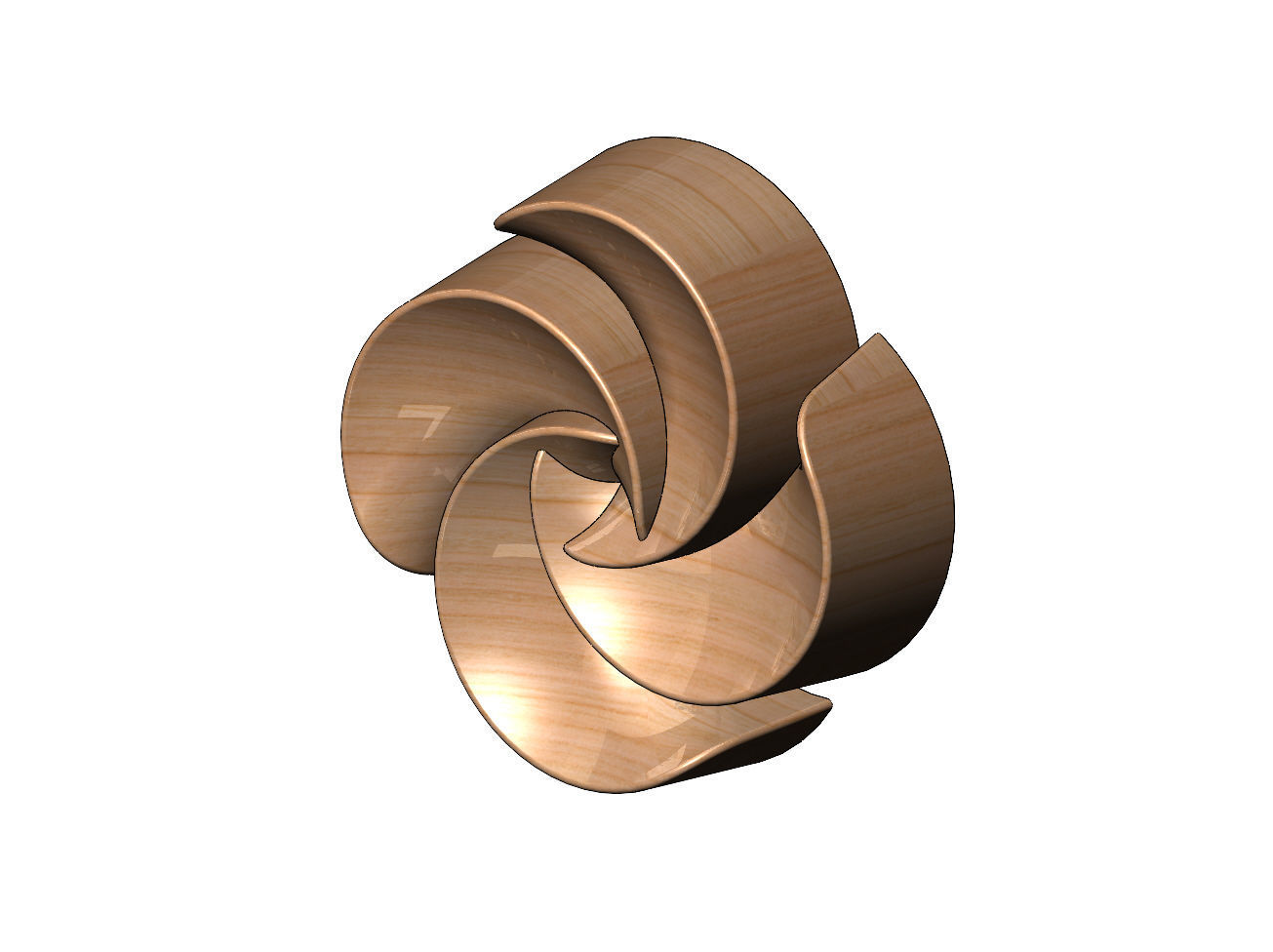 Closed 4 pedals rosette flower cake cupcake onlay relief 3D print model_11