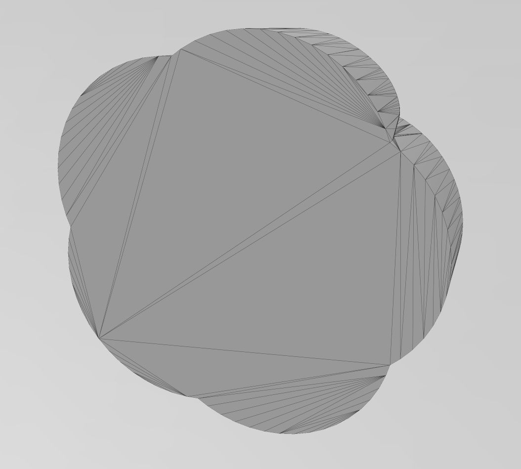 5 pedals rosette flower cake cupcake onlay relief 3D print model_15