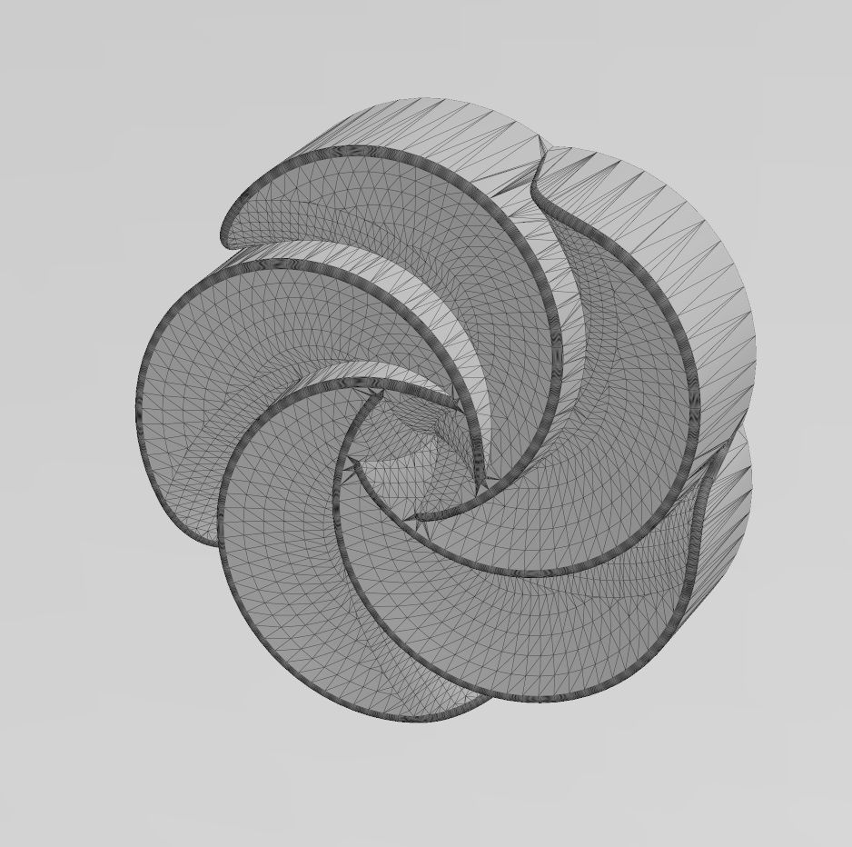 5 pedals rosette flower cake cupcake onlay relief 3D print model_12