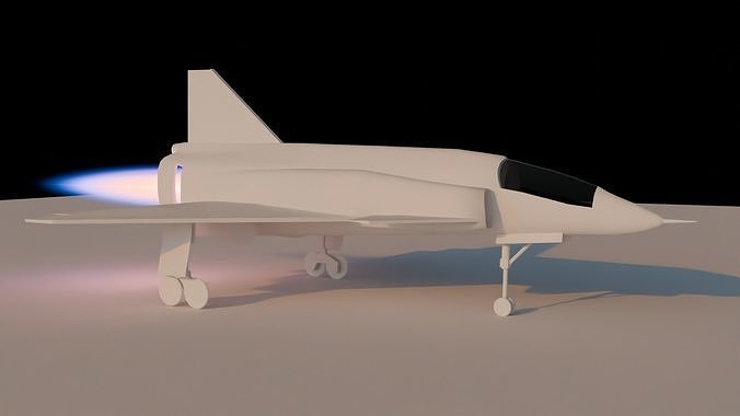 Jet Fighter Landing Gear JA37 Viggen Free 3D model