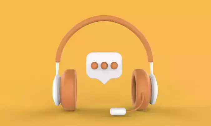 Call center icon 3D model