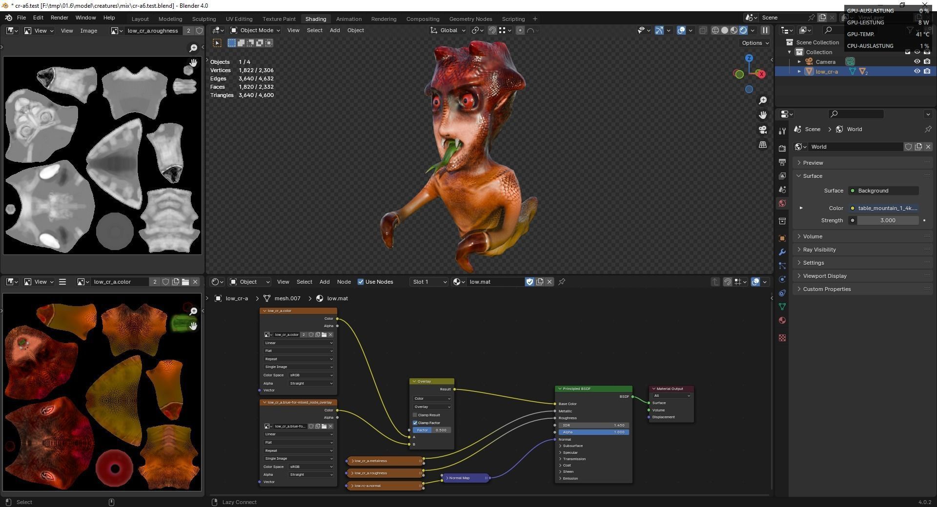 Fantasy Devil Charakter Low-poly 3D model_10