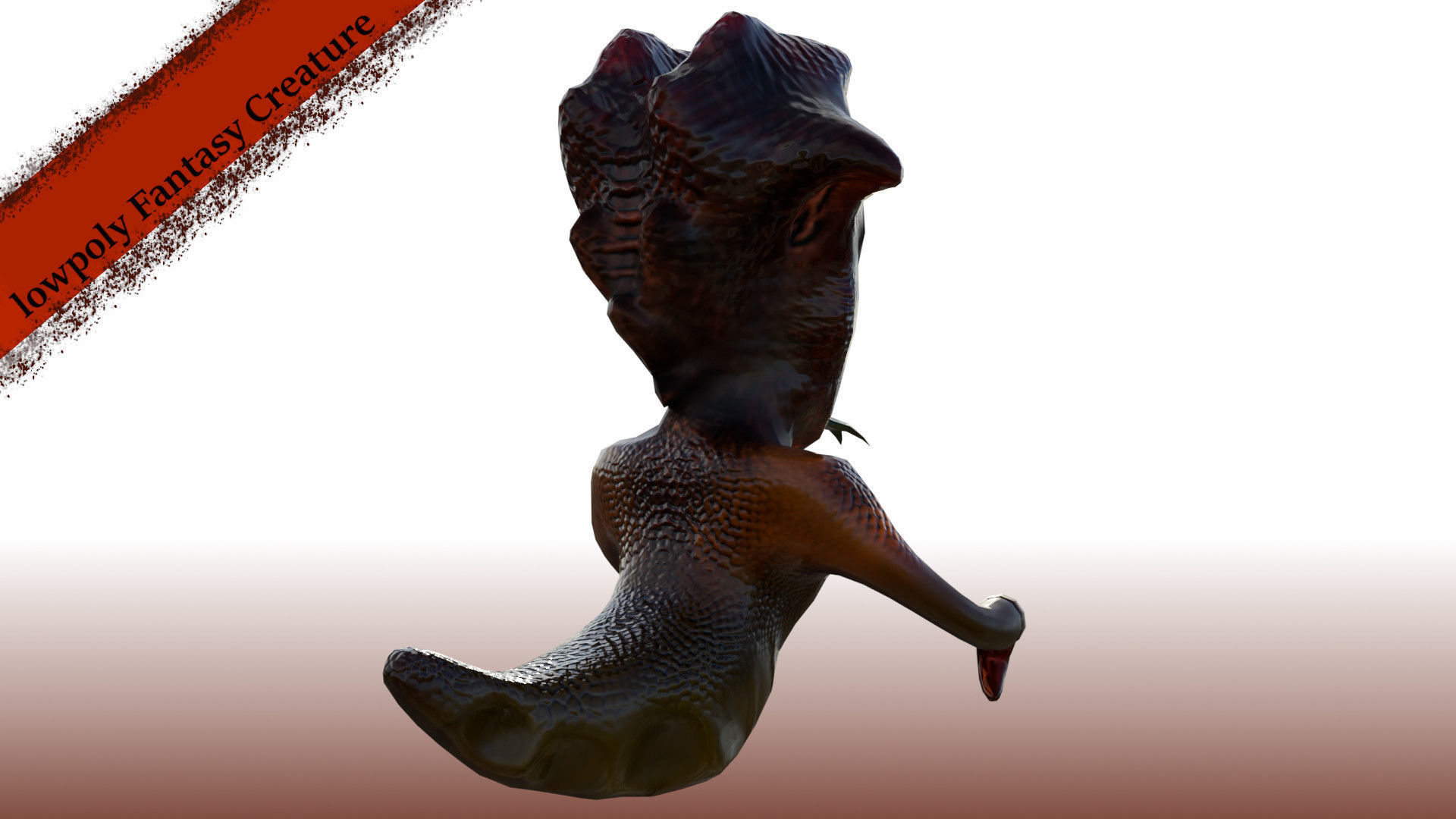 Fantasy Devil Charakter Low-poly 3D model_5