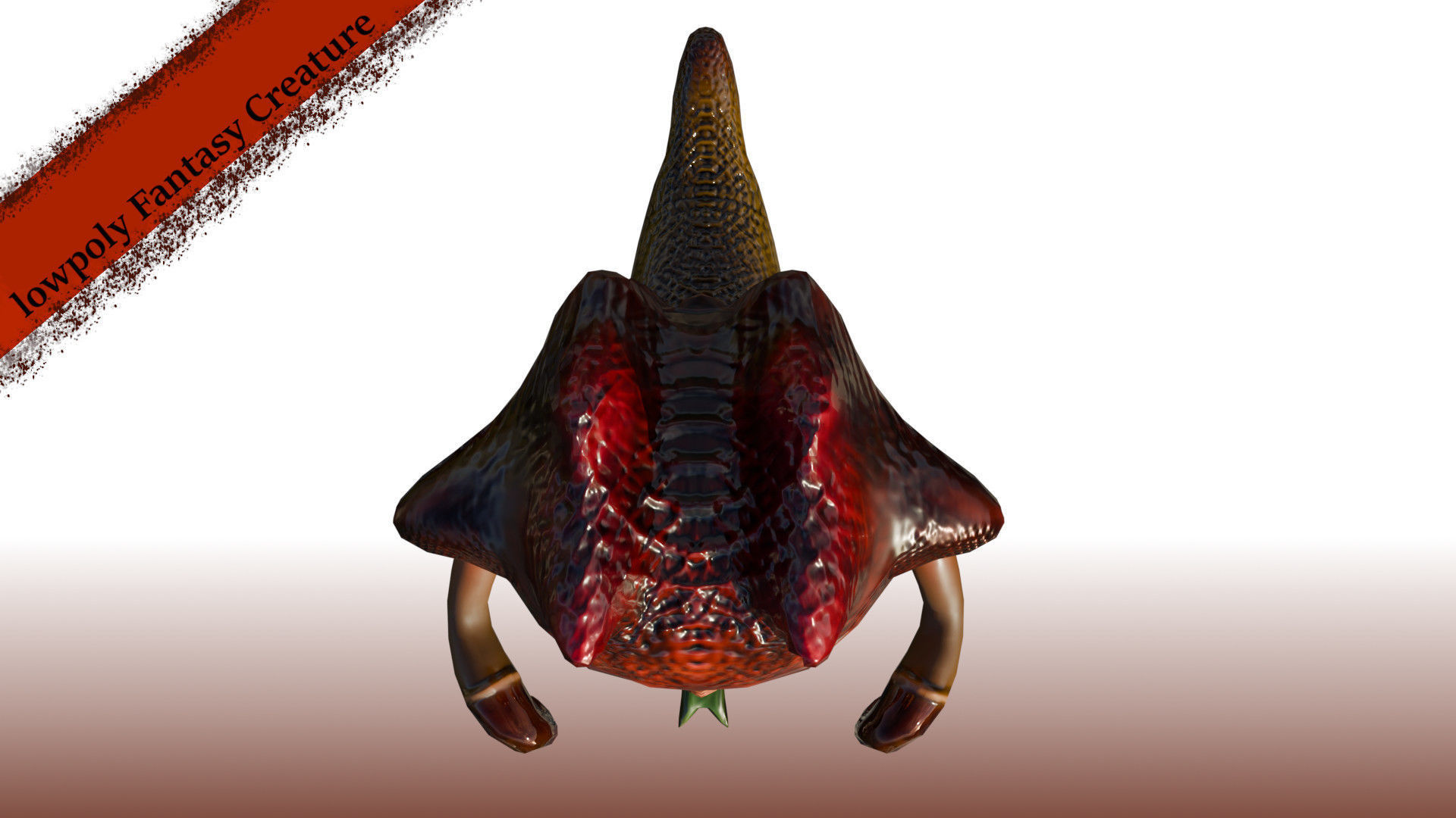 Fantasy Devil Charakter Low-poly 3D model_8