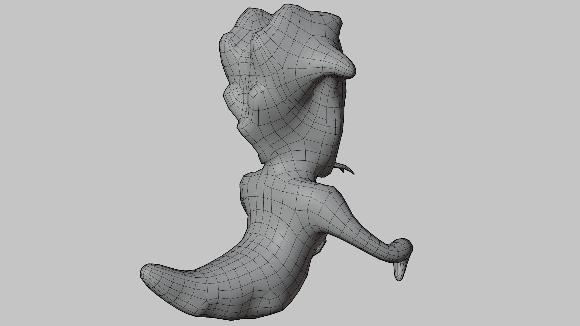 Fantasy Devil Charakter Low-poly 3D model_11