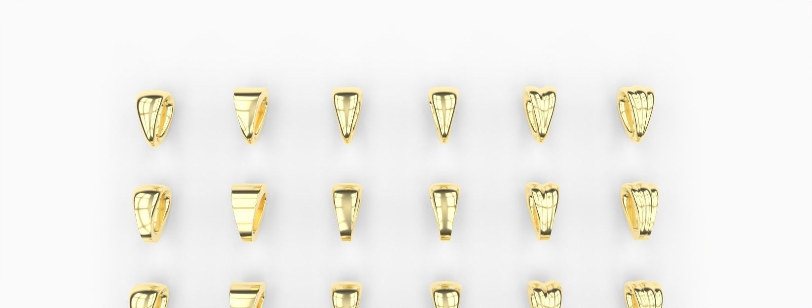 Collection 36 Bails for Goldsmiths Pendants 3D print model_9