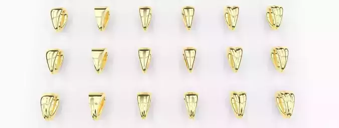 Collection 36 Bails for Goldsmiths Pendants