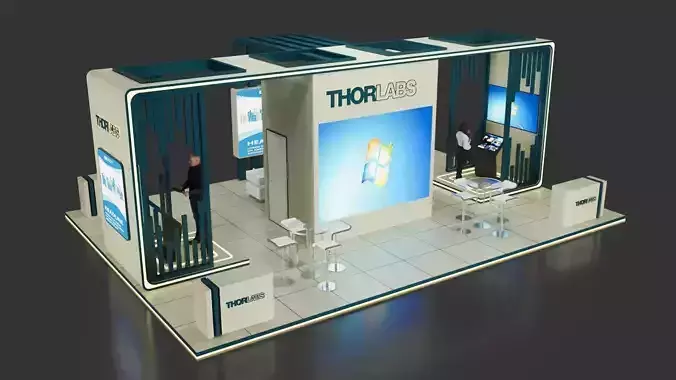 Exhibition booth 10x7 meters