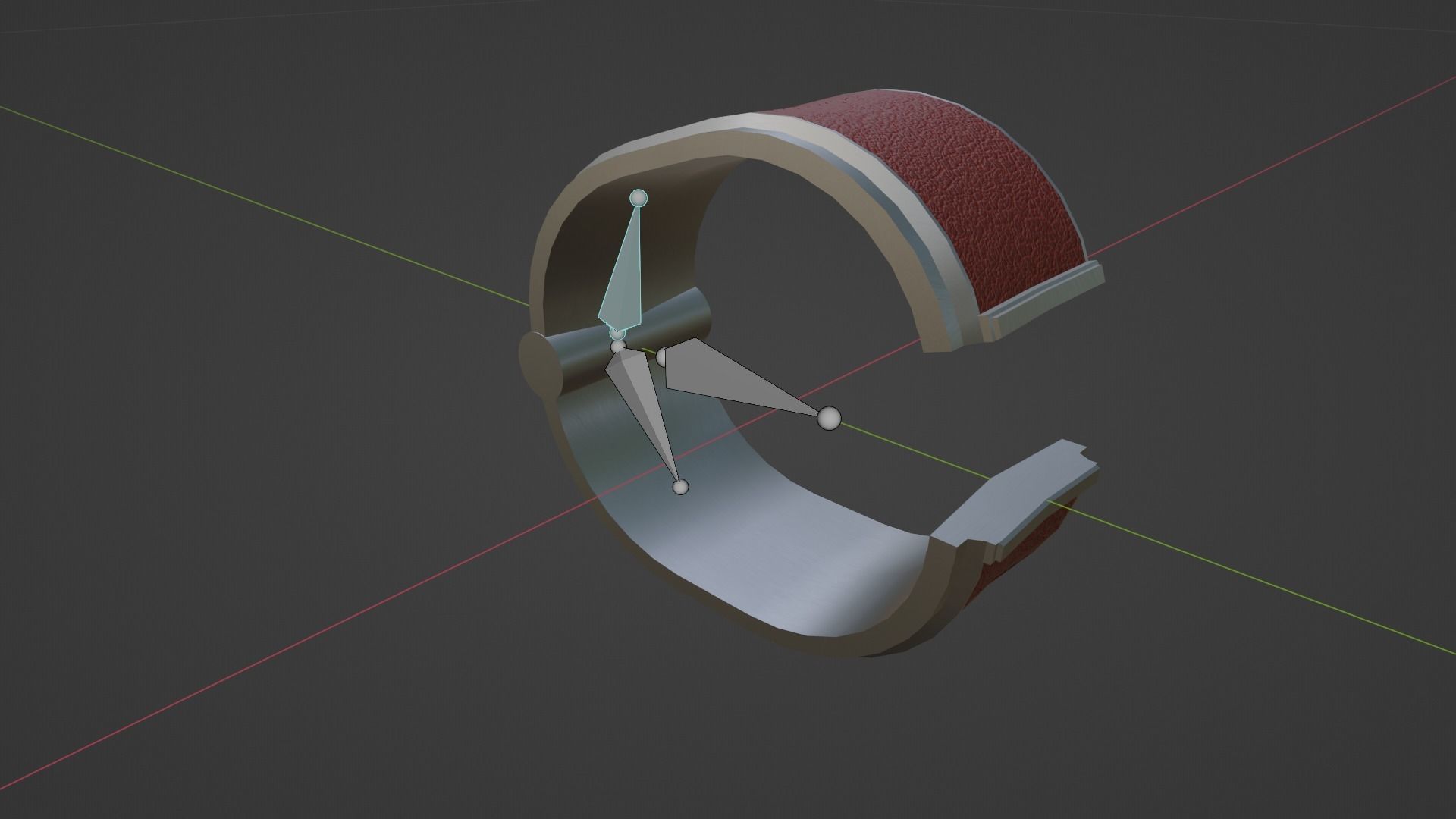 BDSM Modern Cuffs Low-poly 3D model_8