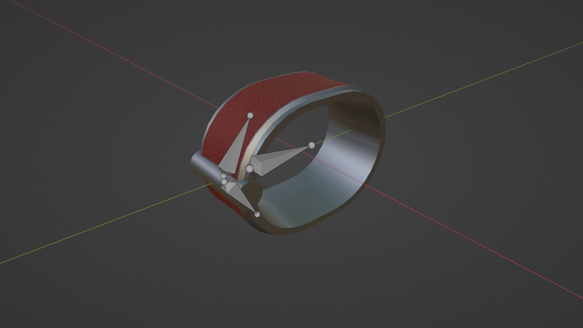 BDSM Modern Cuffs Low-poly 3D model_6