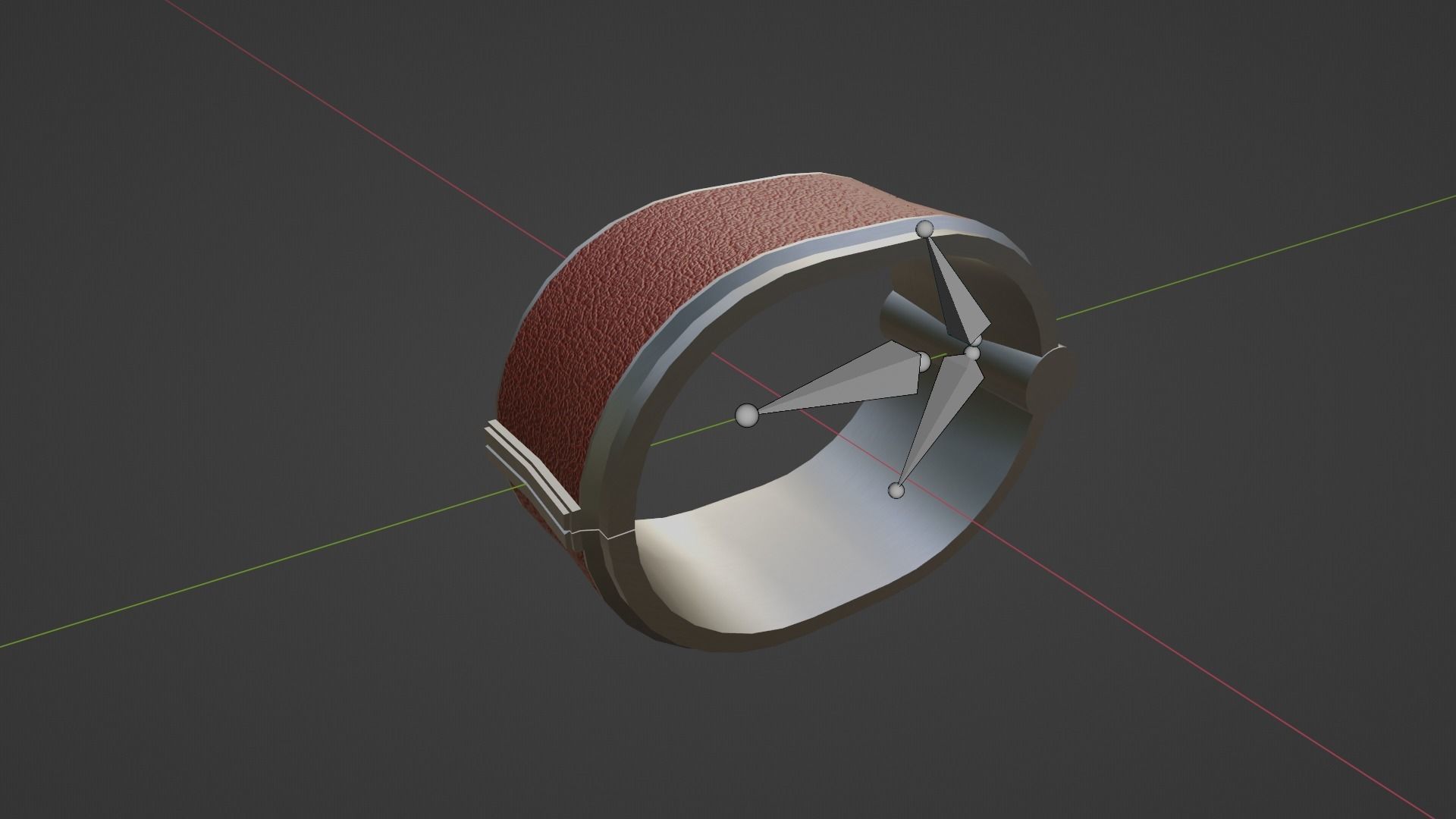 BDSM Modern Cuffs Low-poly 3D model_4