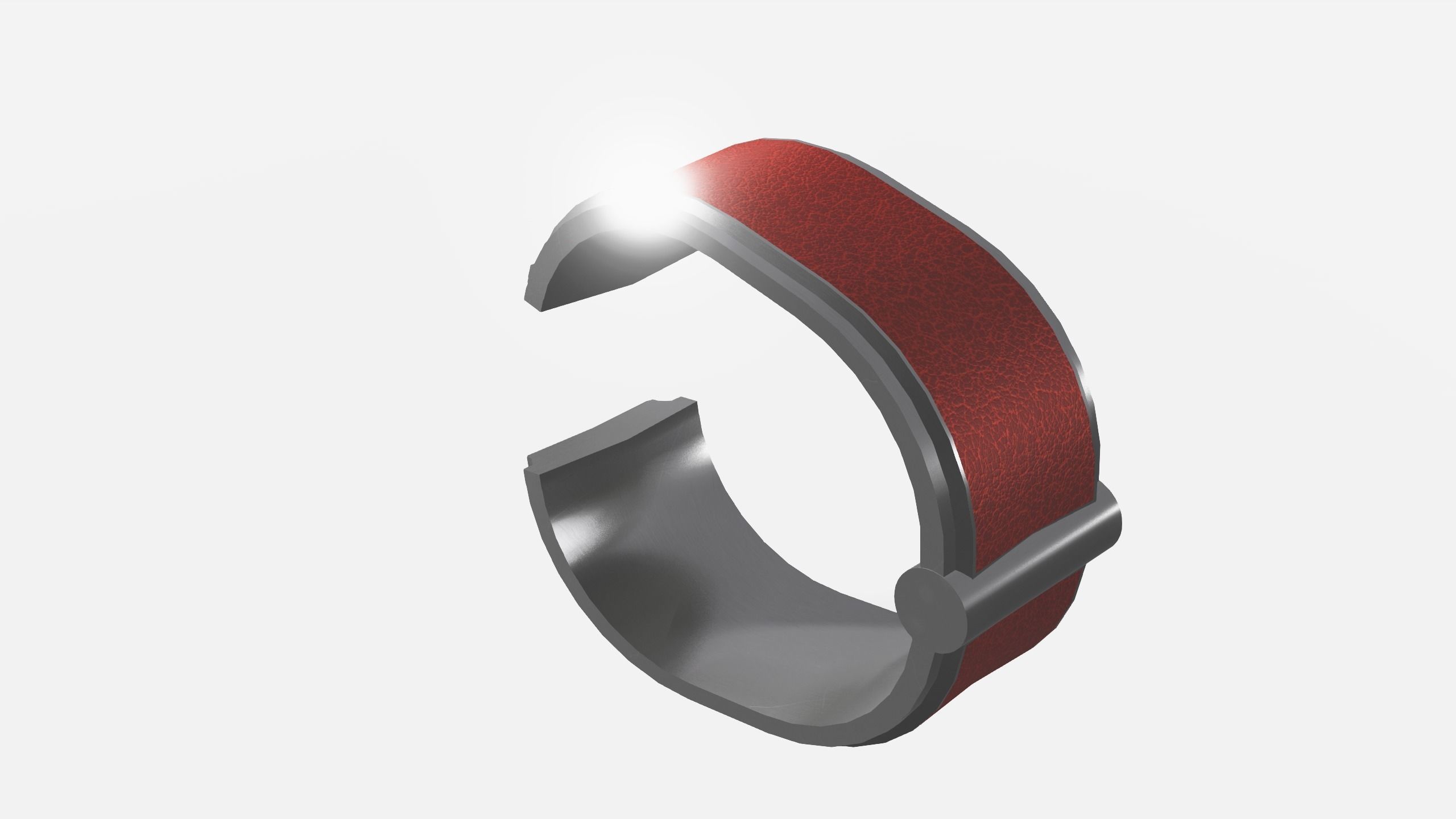 BDSM Modern Cuffs Low-poly 3D model_2