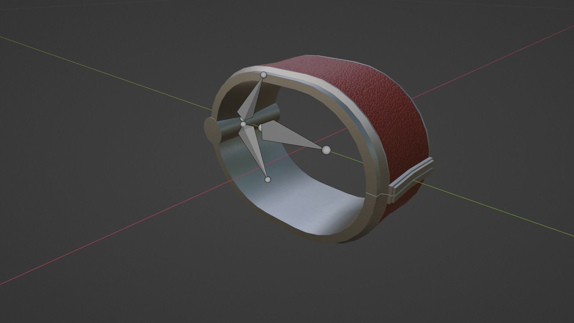 BDSM Modern Cuffs Low-poly 3D model_7