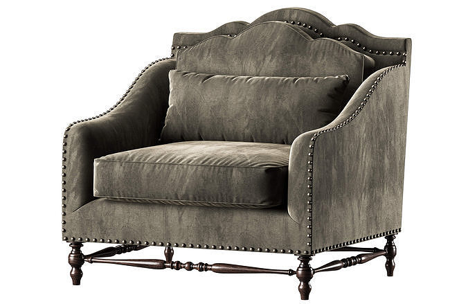 blackwood americano armchair art 5489 3D model