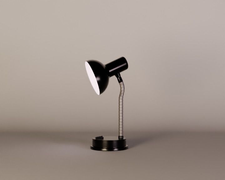 Low-Poly Modern Desk Lamp 3D Model 3D model_2