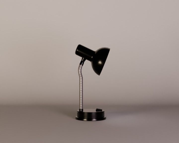 Low-Poly Modern Desk Lamp 3D Model 3D model_3