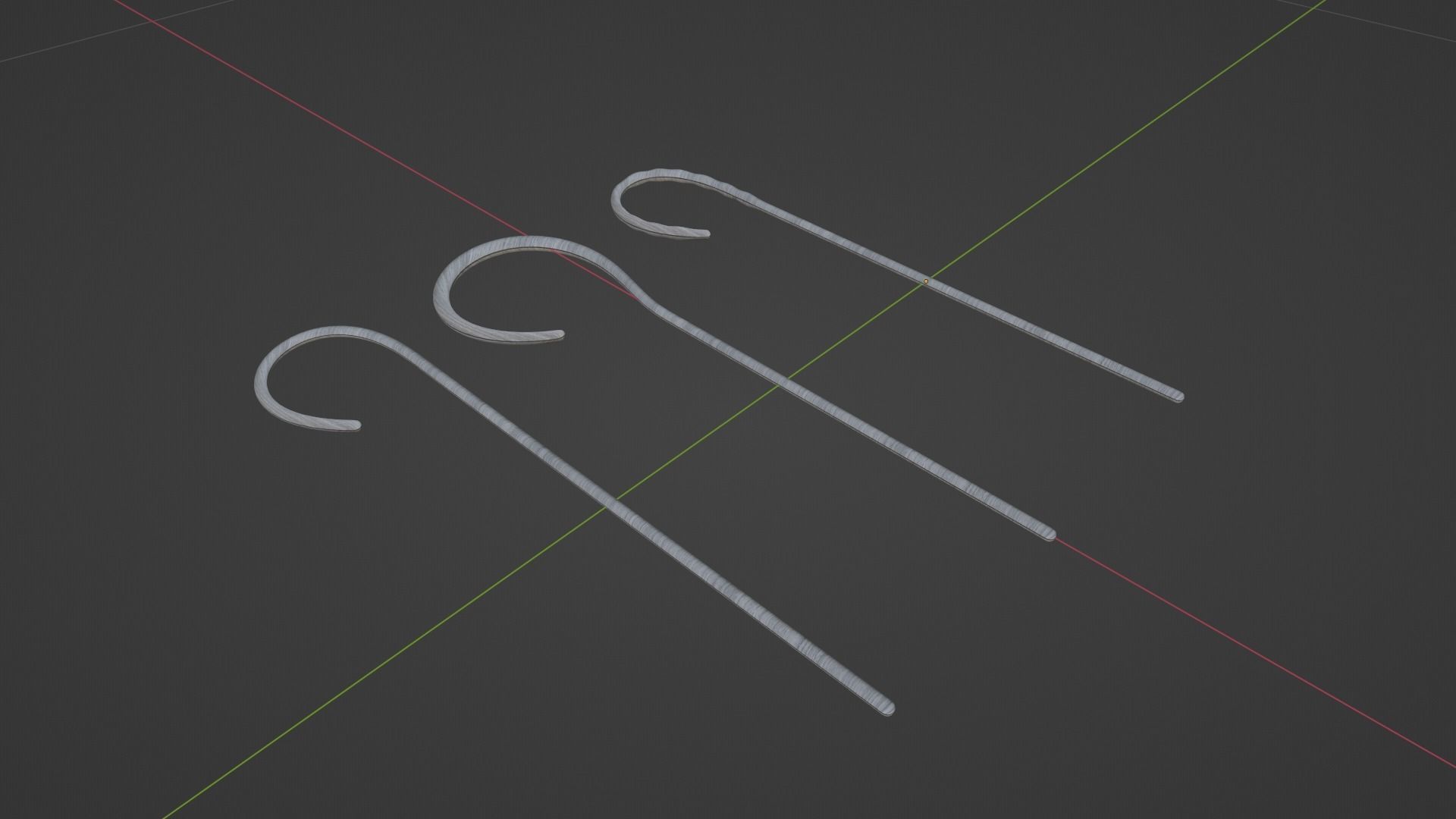 BDSM Spanking Canes Low-poly 3D model_4