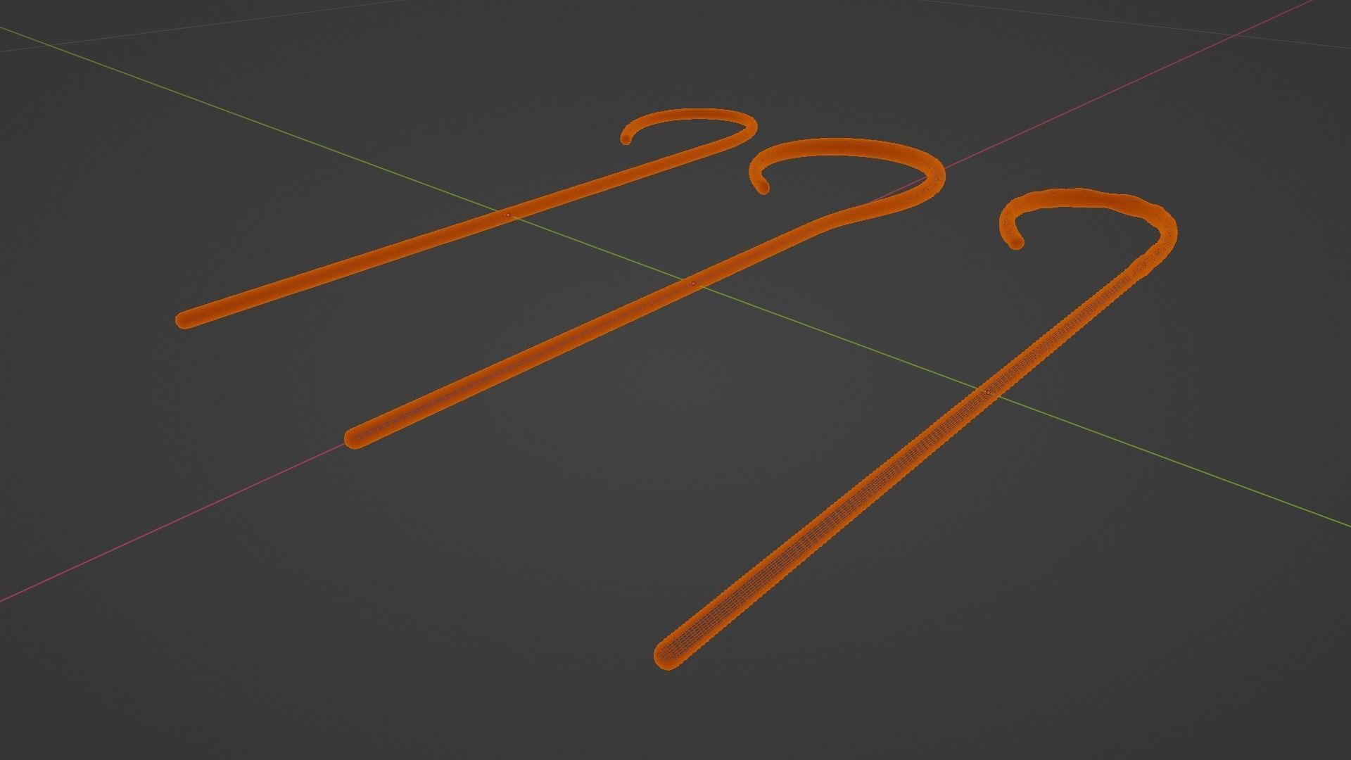 BDSM Spanking Canes Low-poly 3D model_9