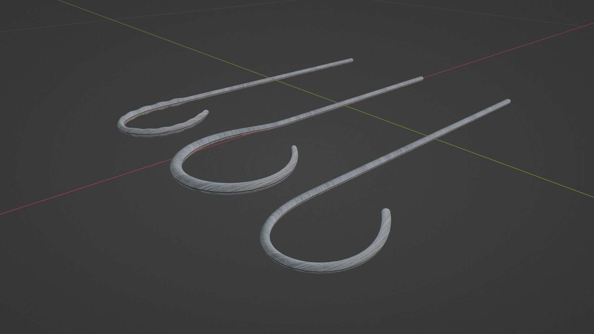 BDSM Spanking Canes Low-poly 3D model_7