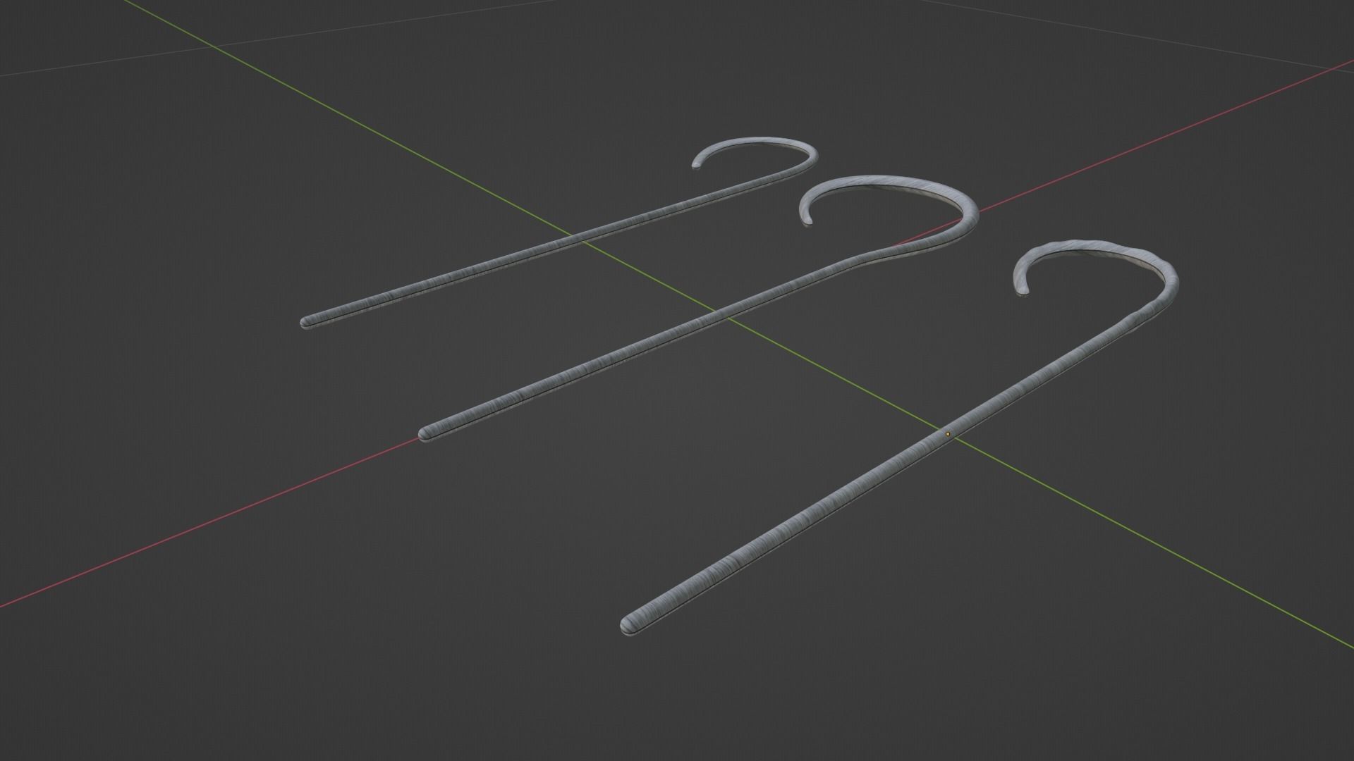 BDSM Spanking Canes Low-poly 3D model_5