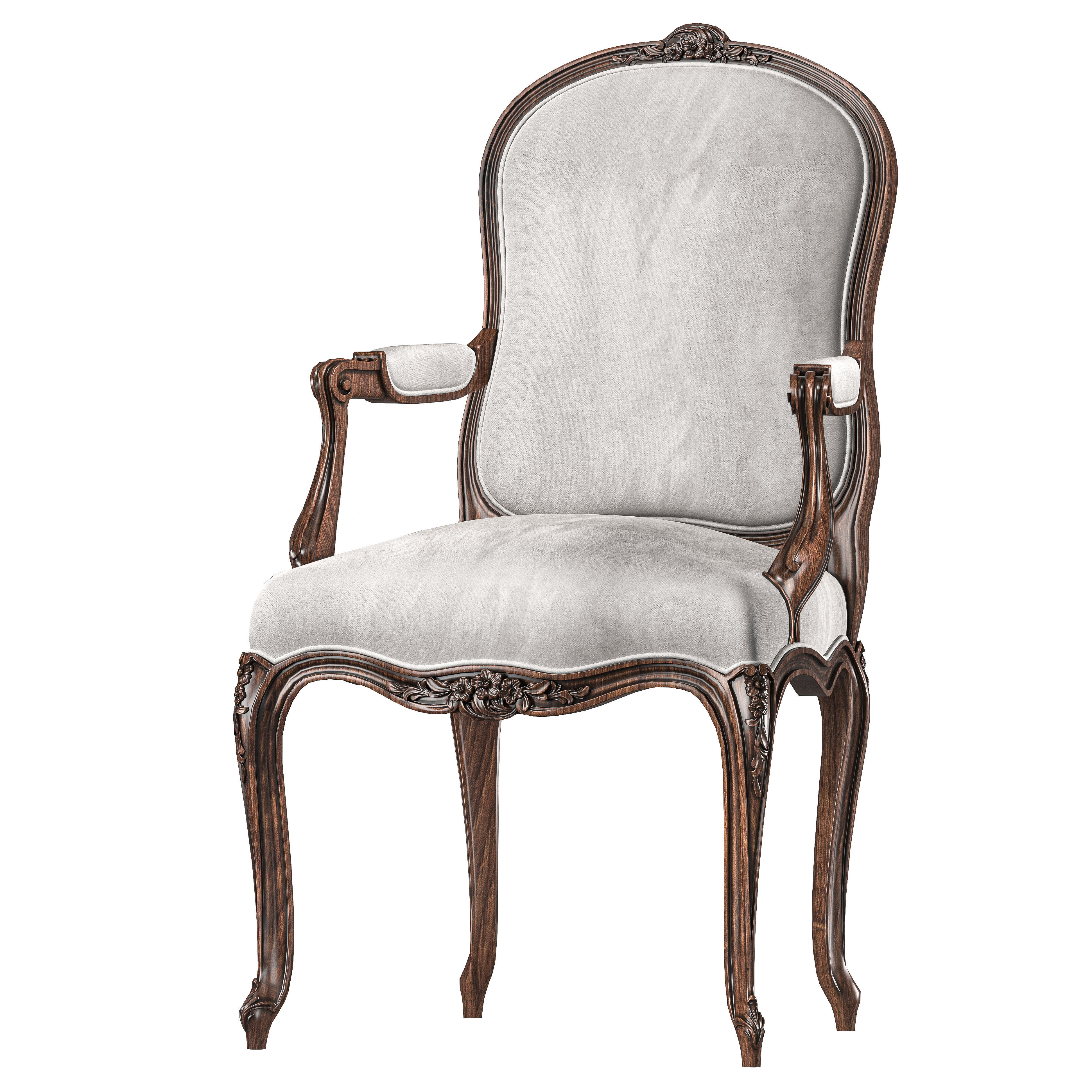 chairish  table and chair art 8732 3D model_5