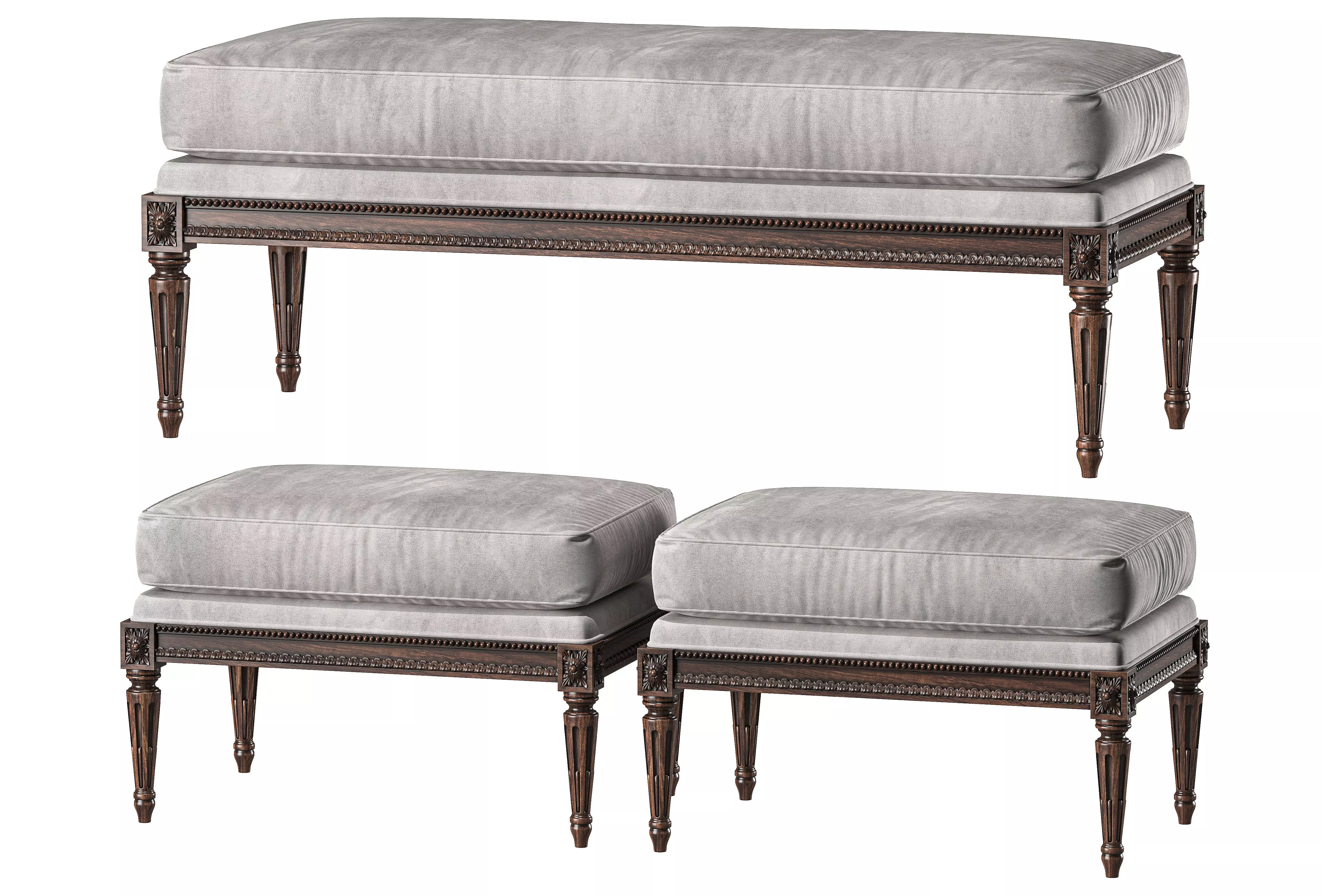 chairish pouf art 4353 3D model_0