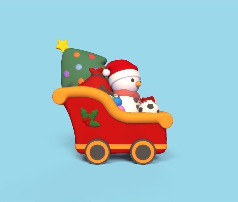Christmas Sleigh Gifts 3D print model_2