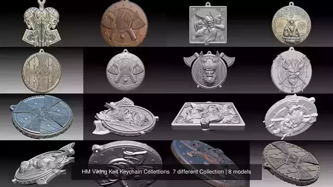 HM Viking Kelt Keychain Collettions  7 different Collection 