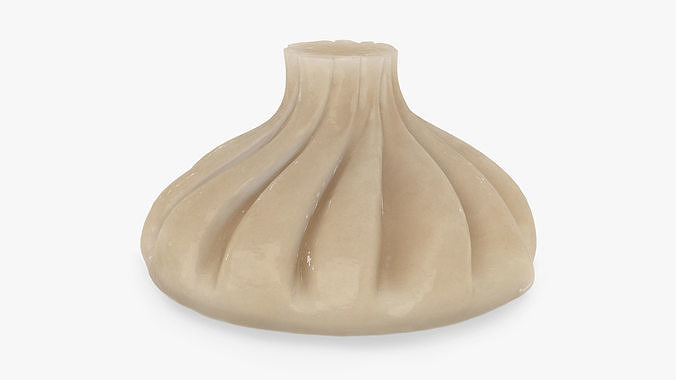 Khinkali Dumpling Cooked 3D model 5