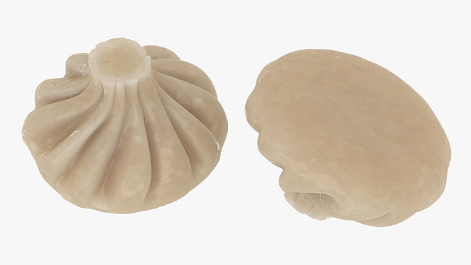 Khinkali Dumpling Cooked 3D model 7