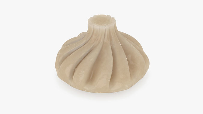 Khinkali Dumpling Cooked 3D model 4