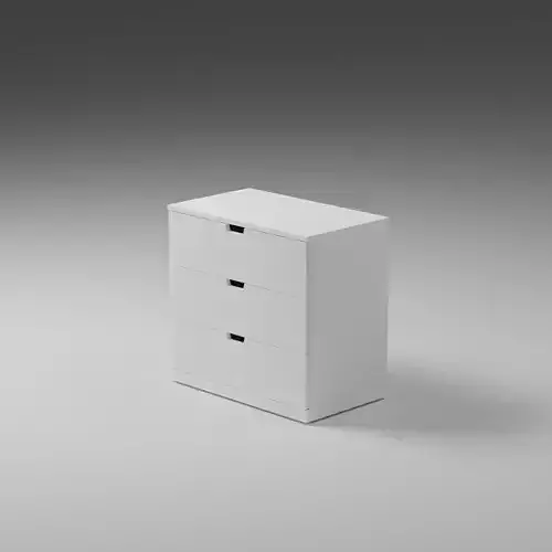 IKEA Nordli Chest of 3 Drawers Wide