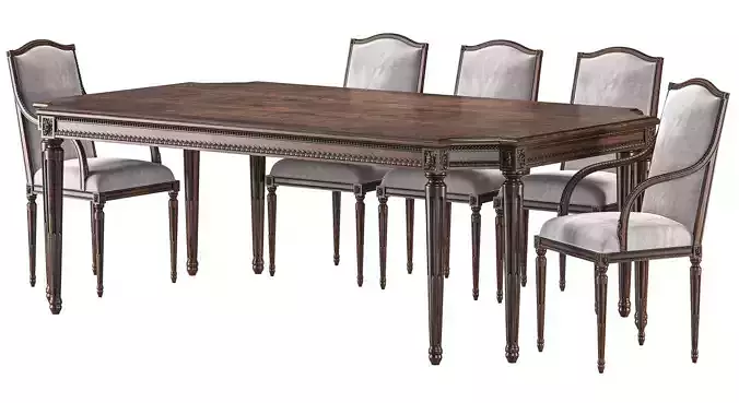 chairish table and chair art 4353