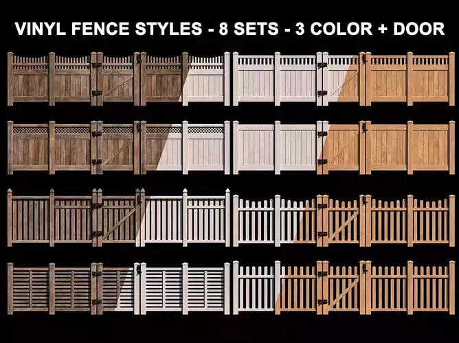 Wooden Fence set package