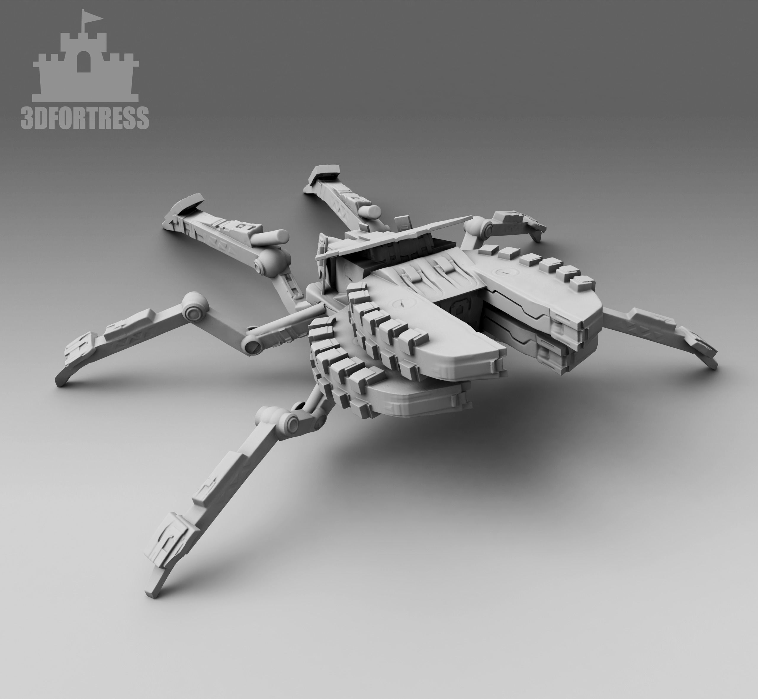 The tarantula robot 3D print model_1