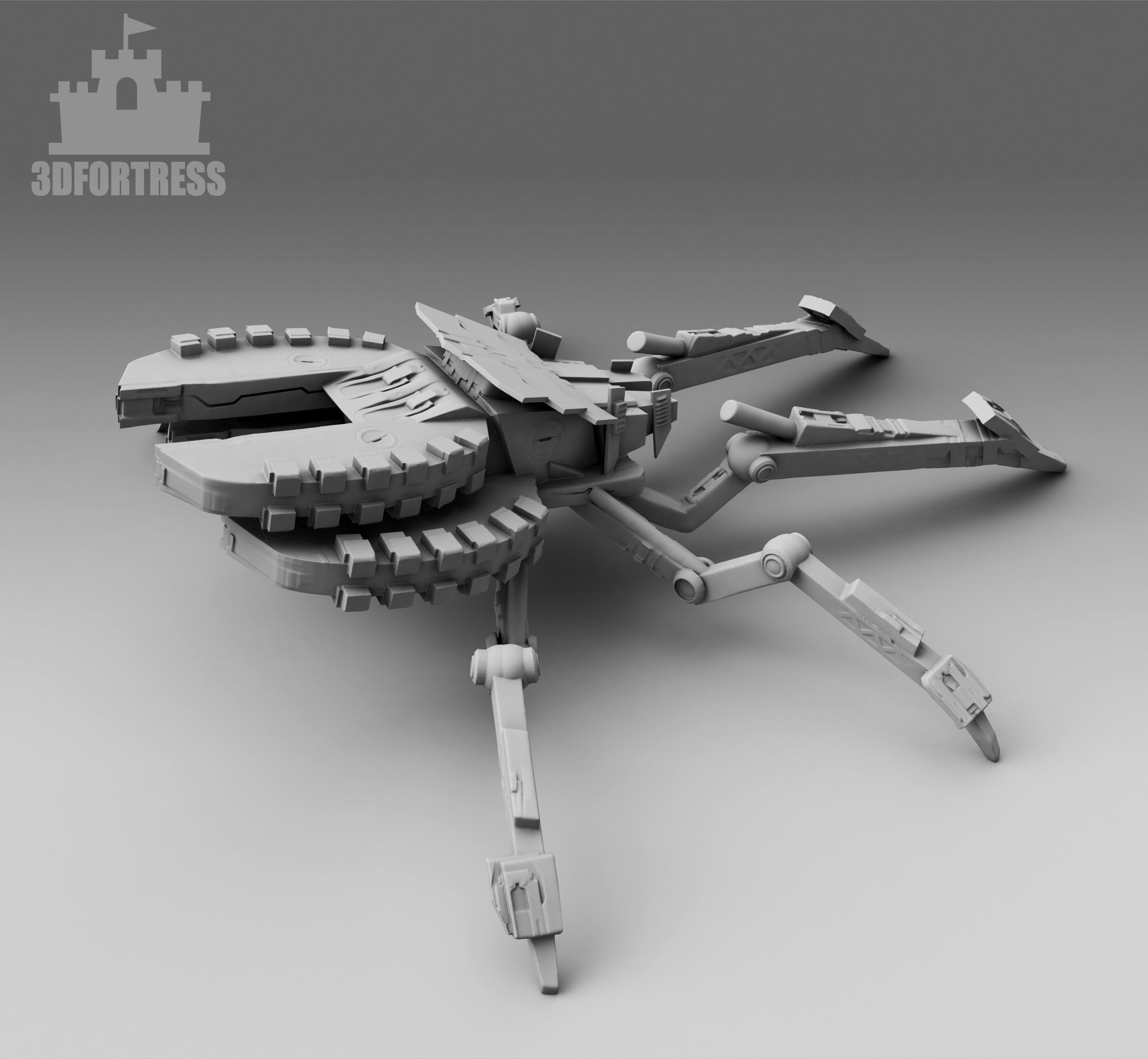The tarantula robot 3D print model_2
