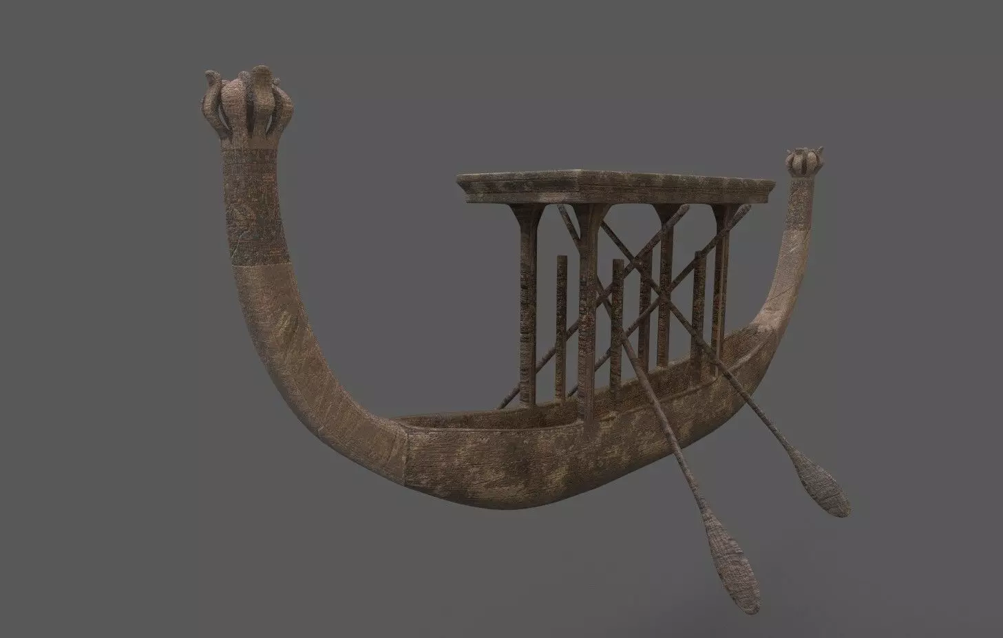 Pharos Ancient Royal boat 3D model_0