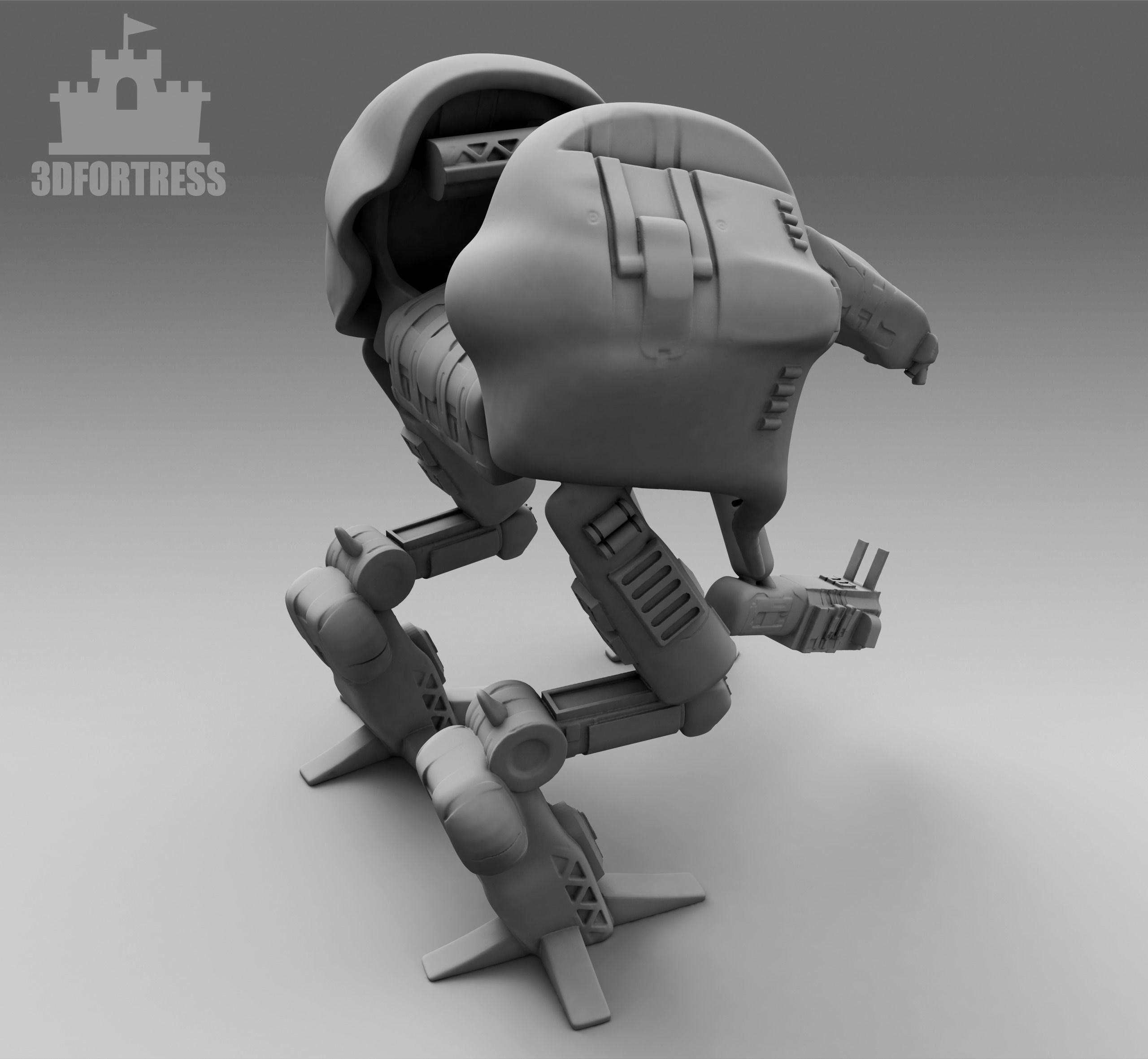 The Seeker Robot 3D print model_2