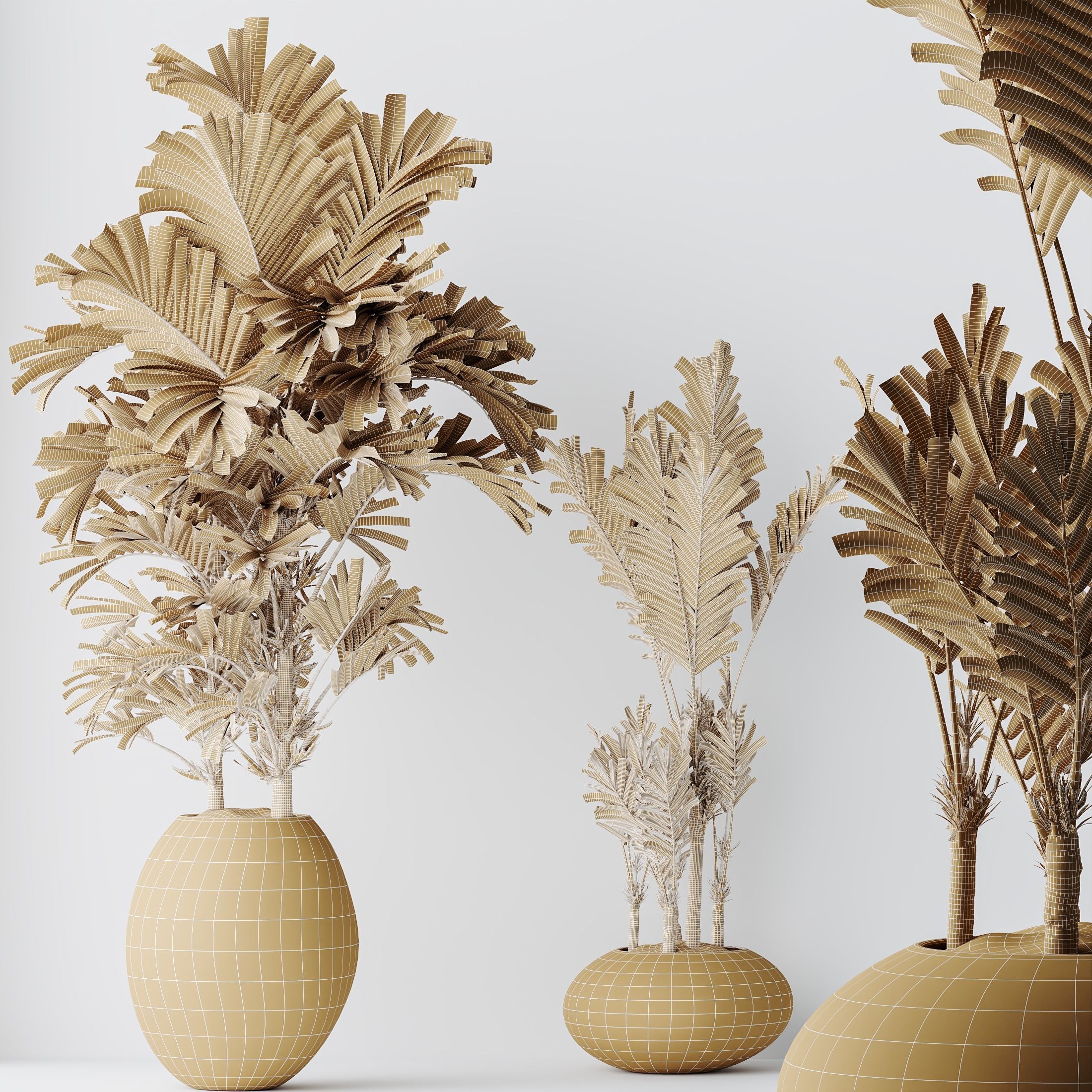 12 Different SETS of Plant Indoor SET VOL154 3D Model Collection_60