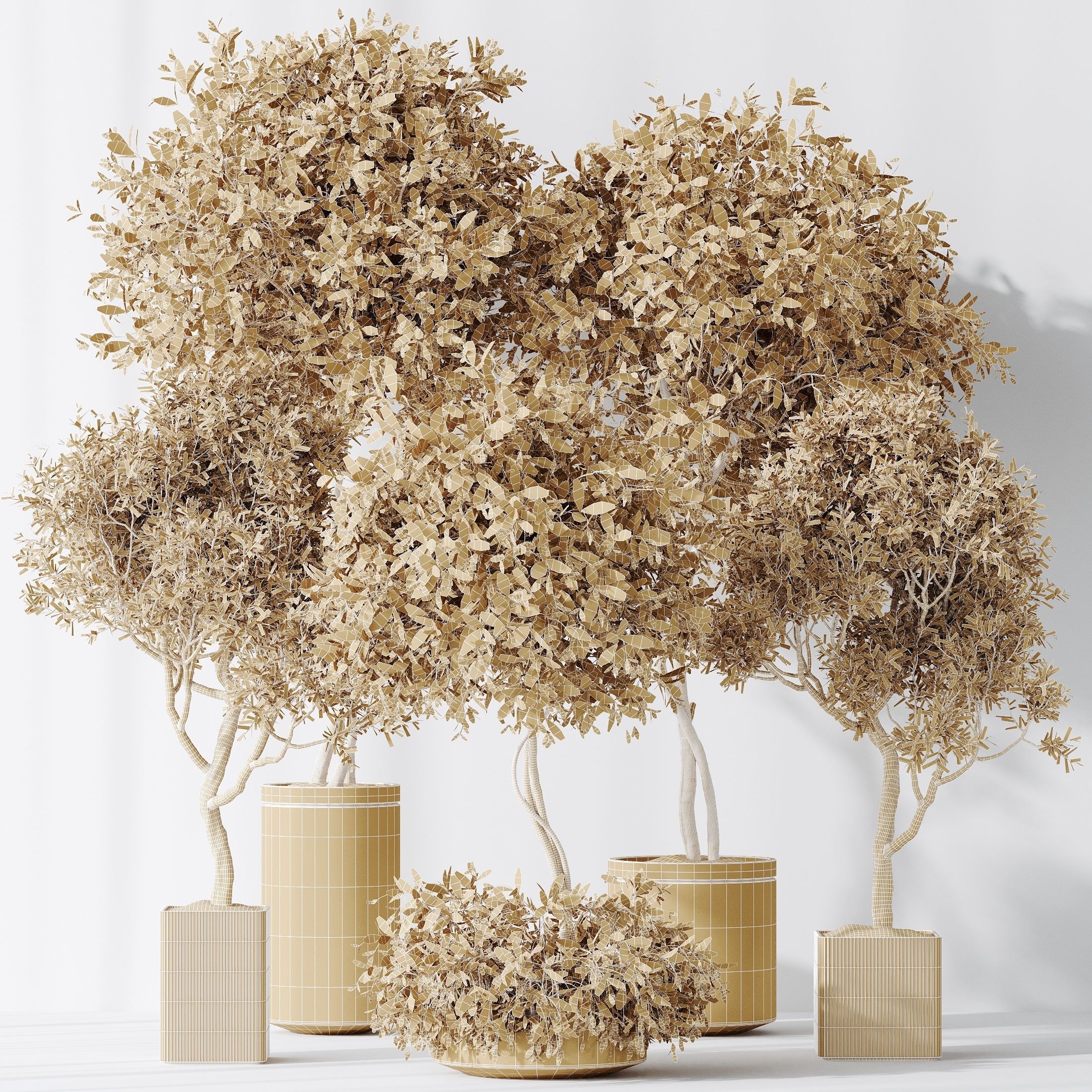 12 Different SETS of Plant Indoor SET VOL154 3D Model Collection_55